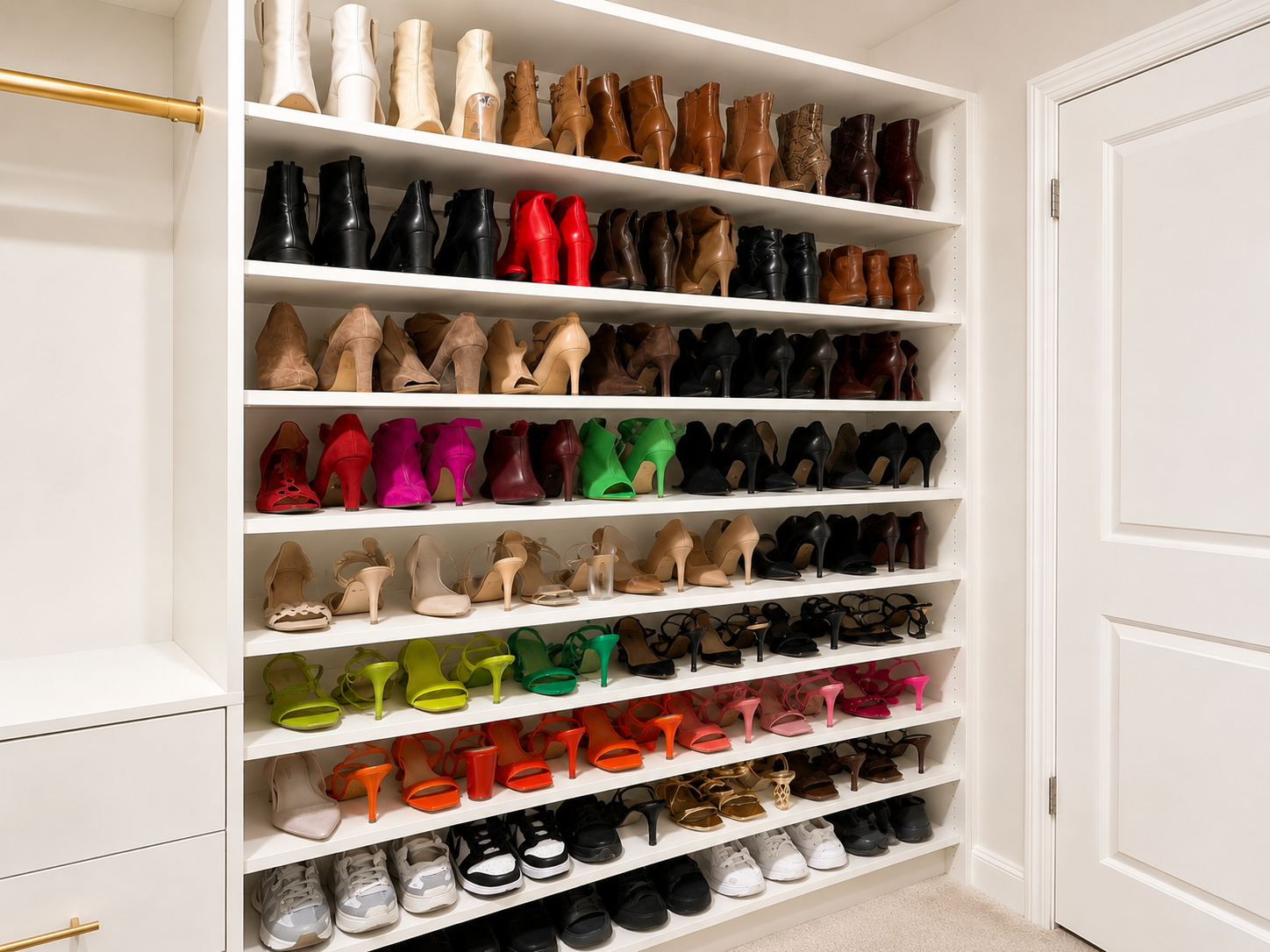 Custom Closet Shoe Rack